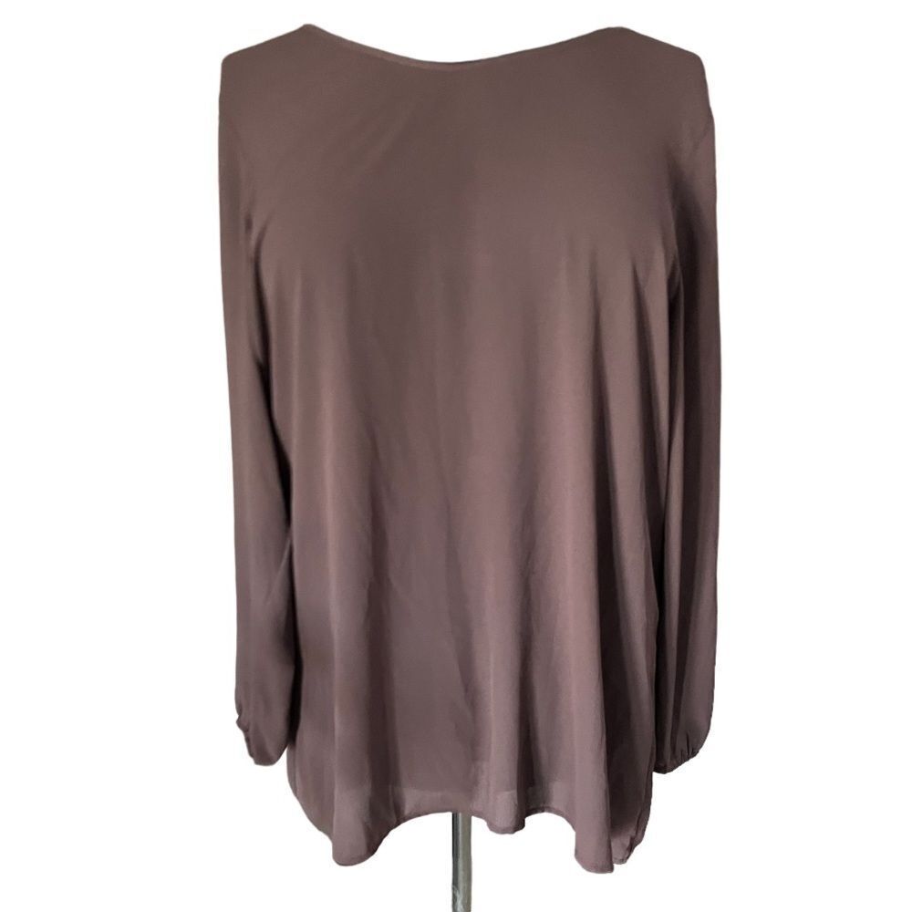 Maurices Long Sleeve Blouse Shirt Size XL Purple​